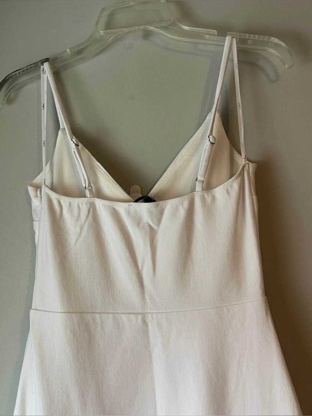 Lulu's Stun Like Me White V-Neck Spaghetti Strap Mermaid Midi Dress - Picture 6 of 10